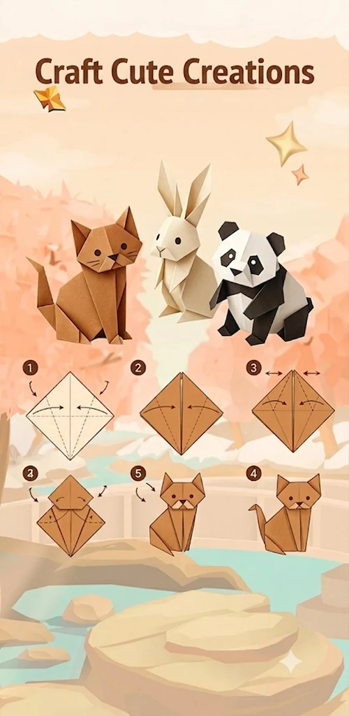 Simple Origami: Paper Folding screenshot